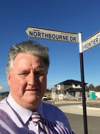 The front of the school